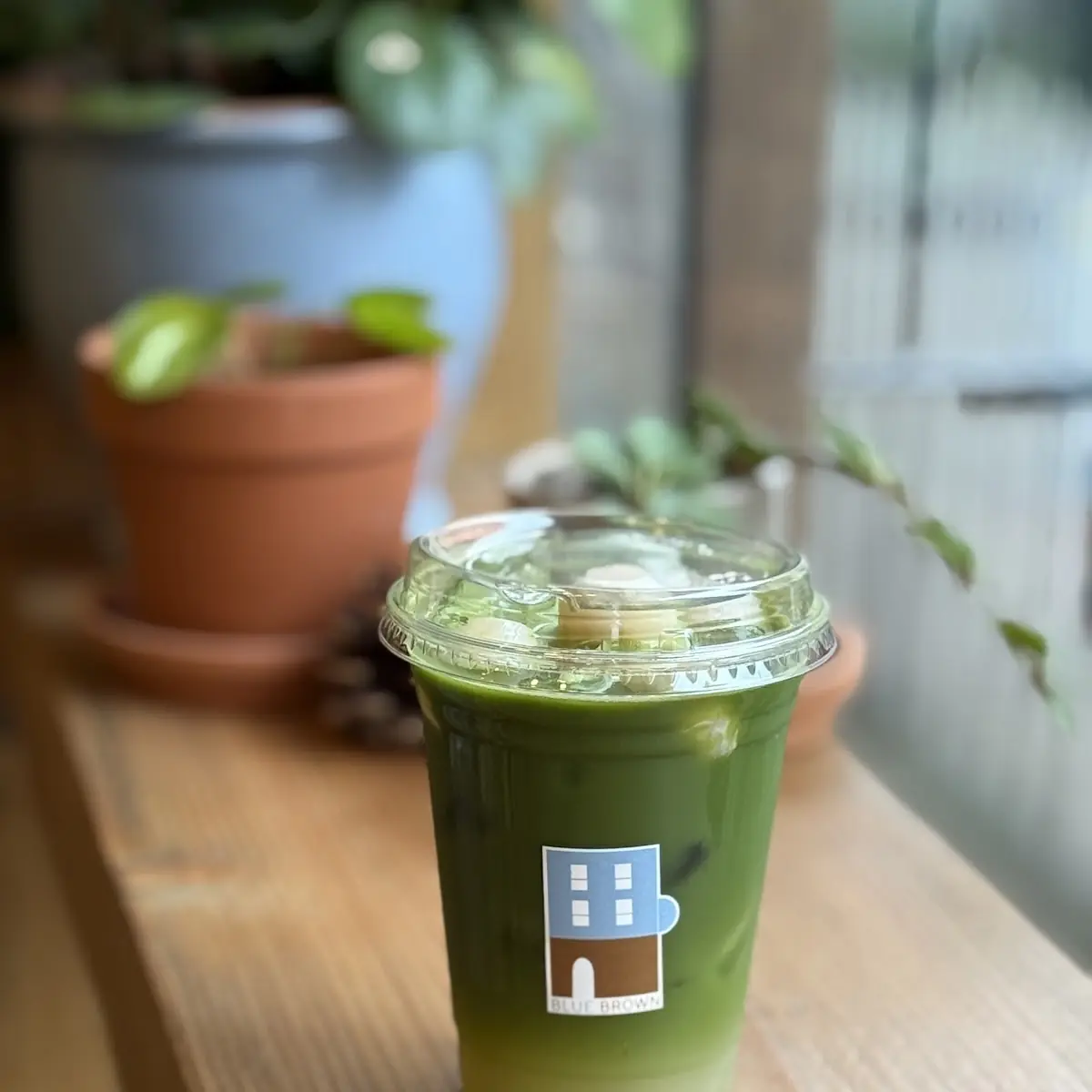 Iced Matcha Coffee Beverage