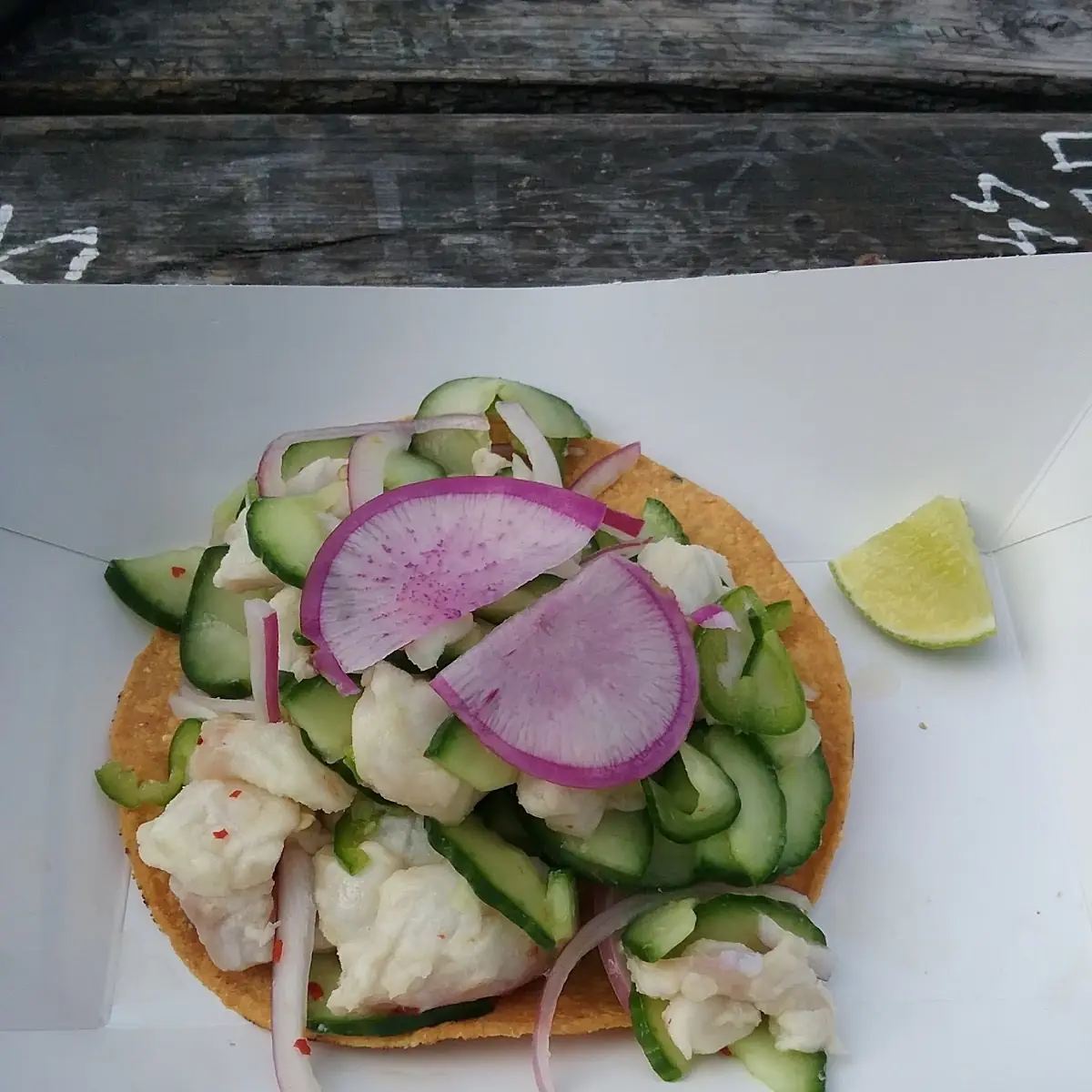 Rock Fish Ceviche Tostada