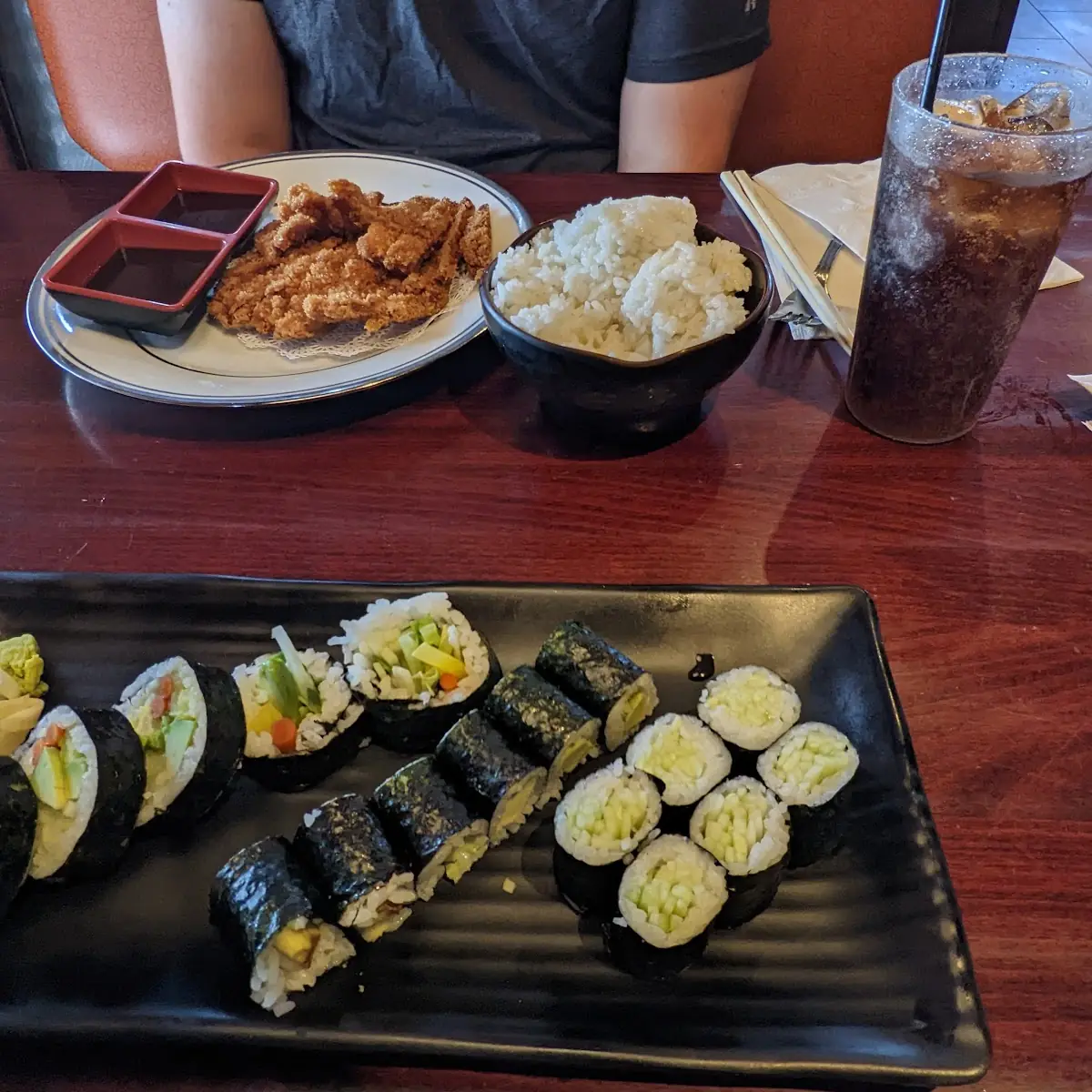 Vegetable Roll and Tonkatsu