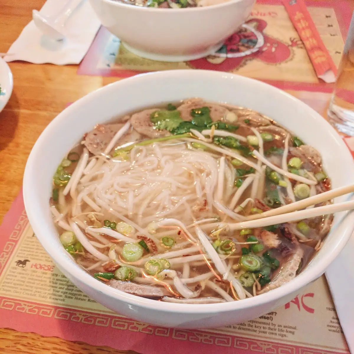 Beef Noodle Soup with Scallions