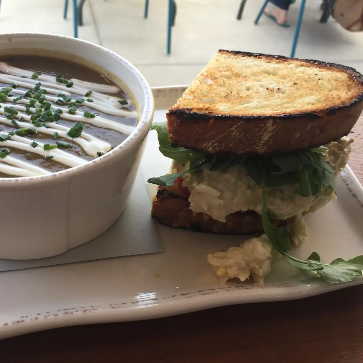 Half Sandwich with Soup