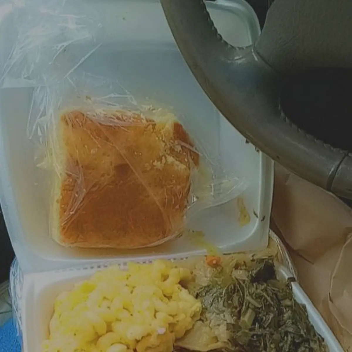 Baked Fish Macaroni and Cheese Collard Greens Cornbread