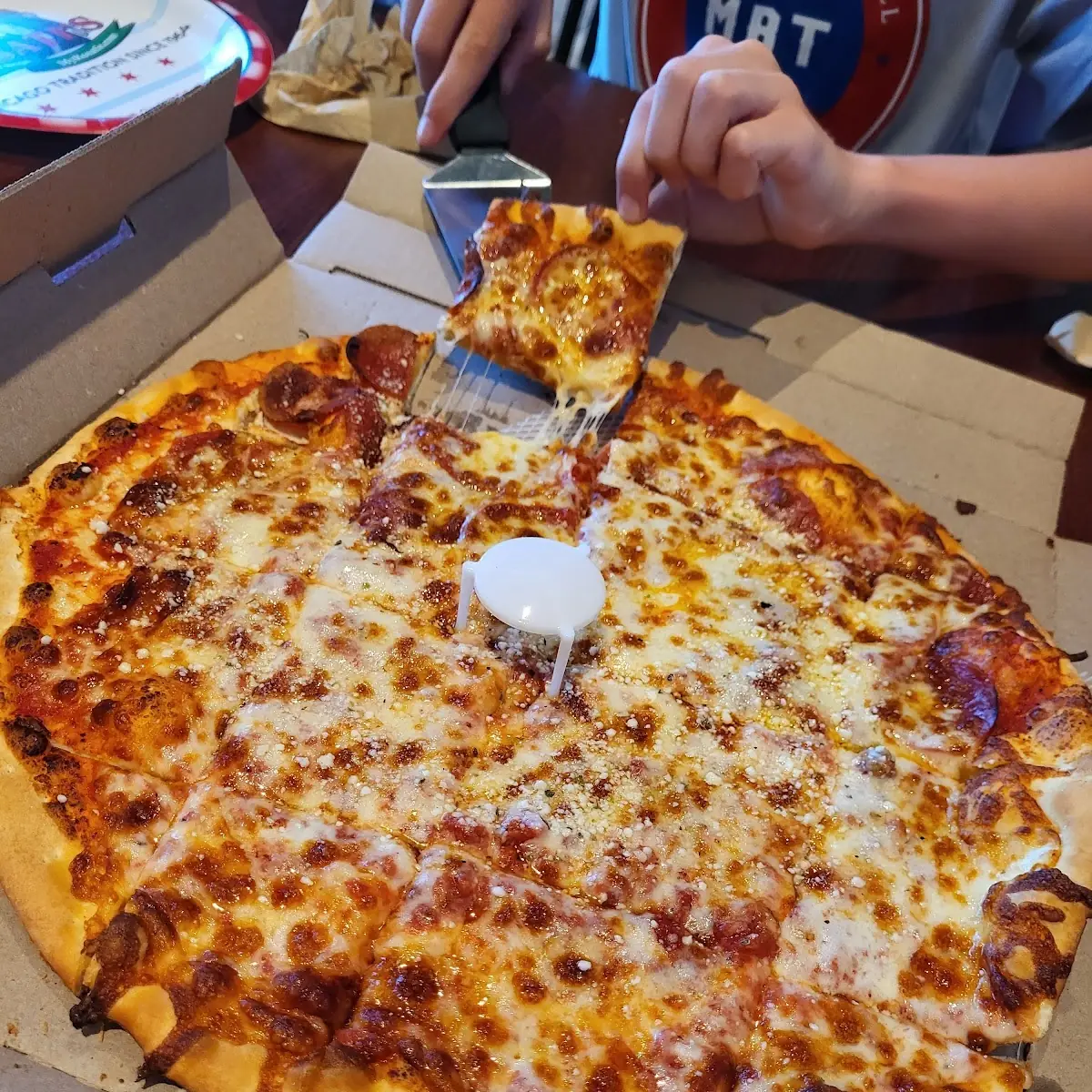Half Pepperoni and Cheese Pizza
