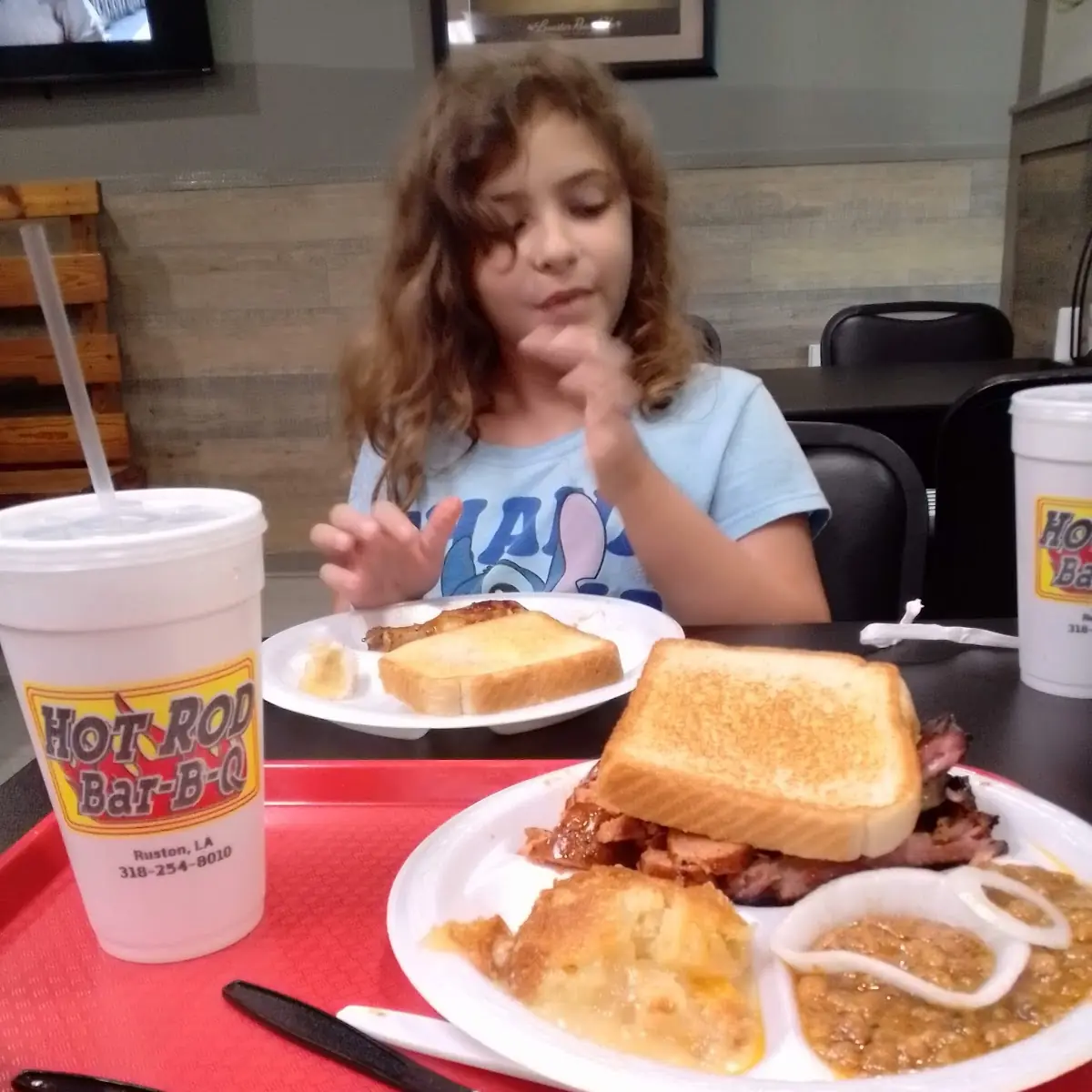 2 Meat BBQ Plate and Kids Chicken Plate