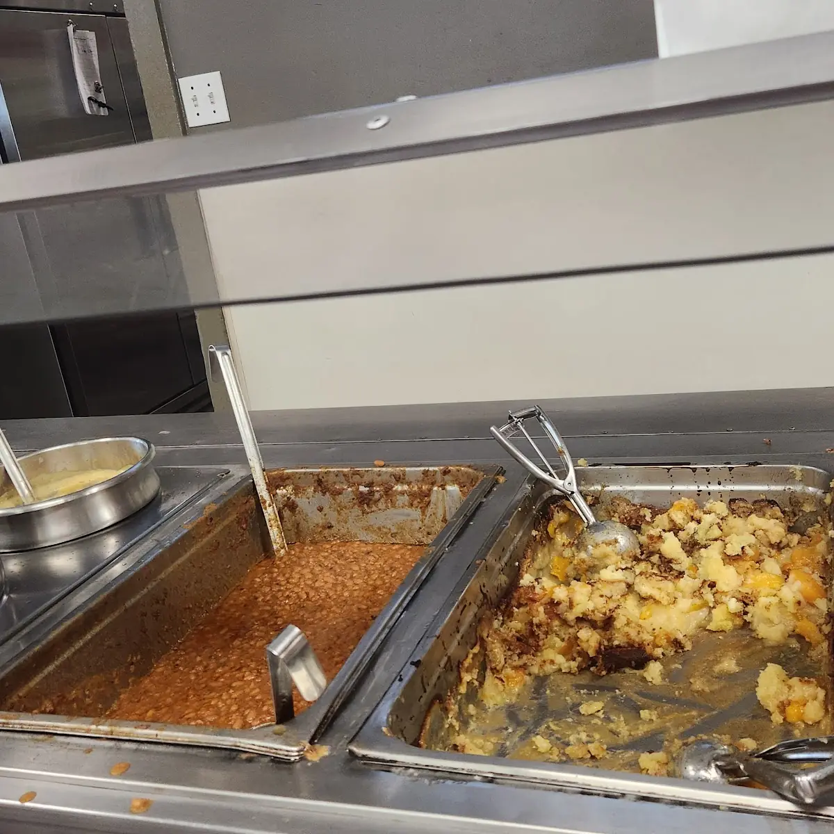 Baked Beans Peach Cobbler
