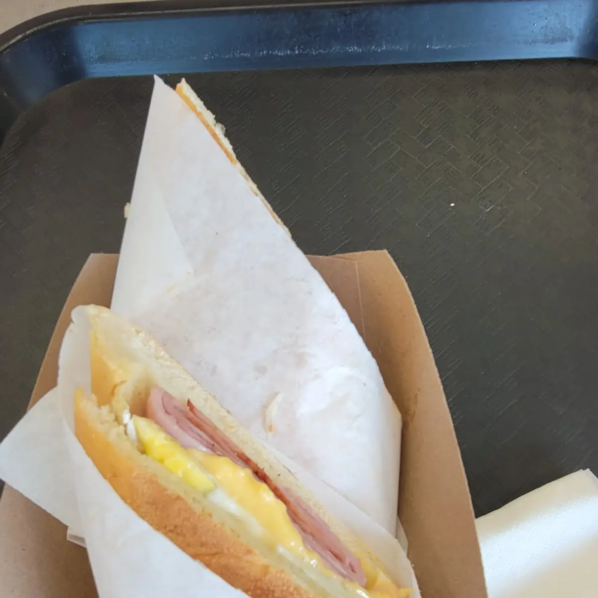 Ham Egg and Cheese Sandwich