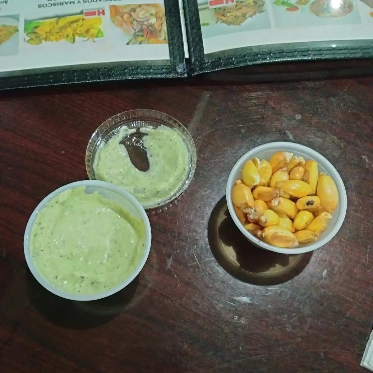 Corn and Dipping Sauce