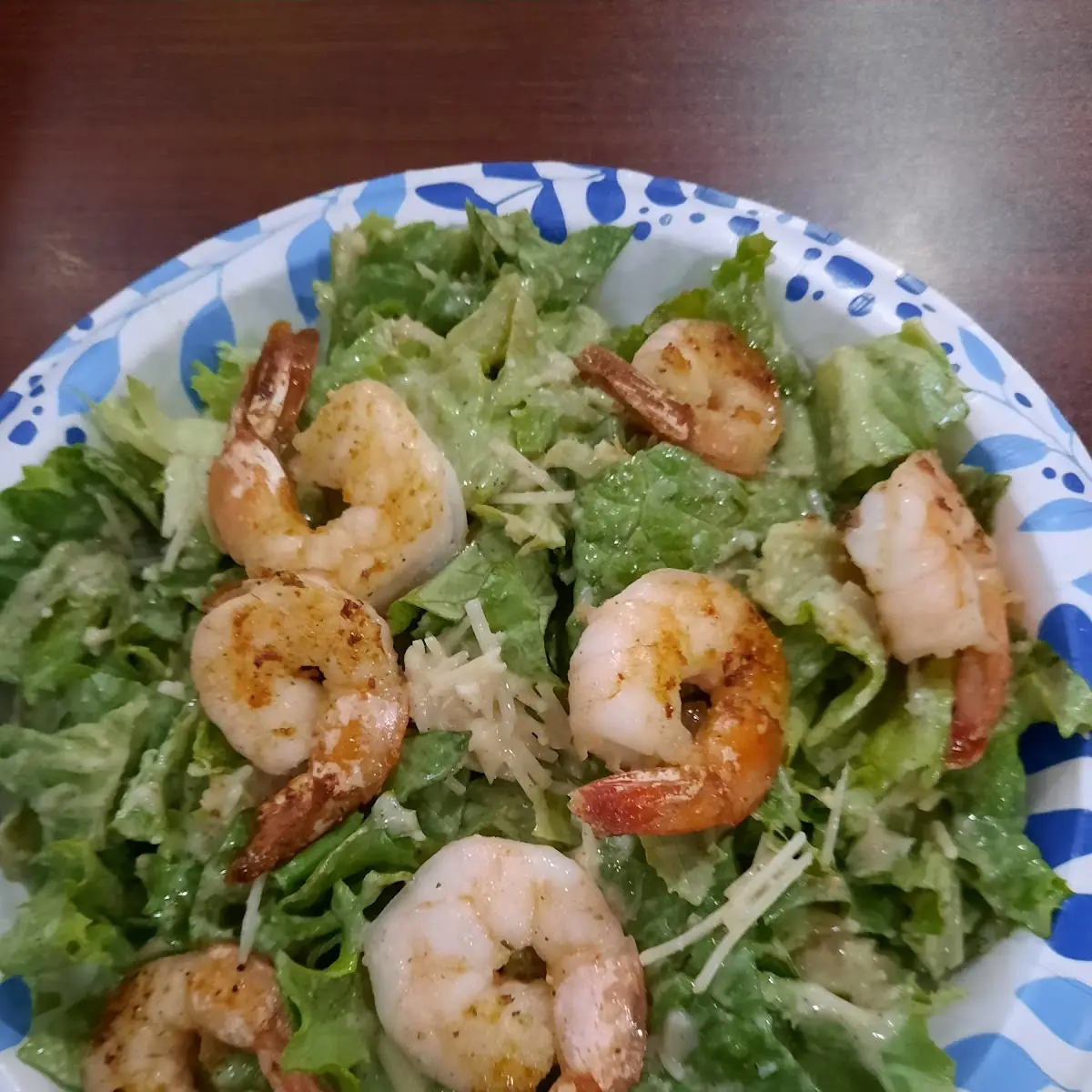 Ceasar Salad with Grilled Shrimp