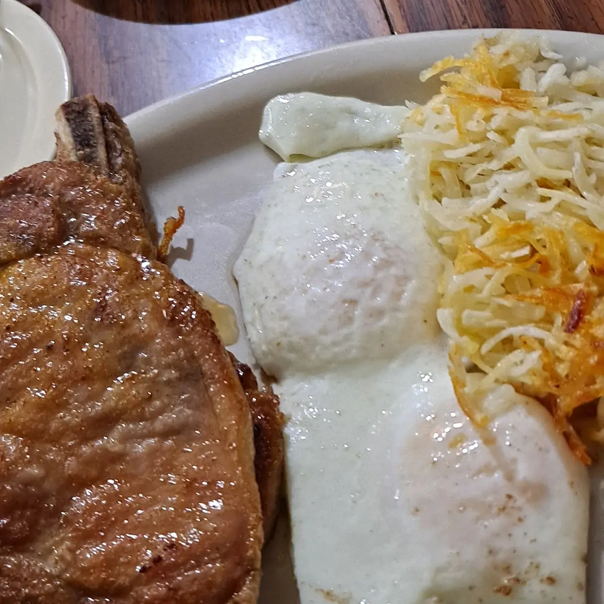 Pork Chops and Eggs