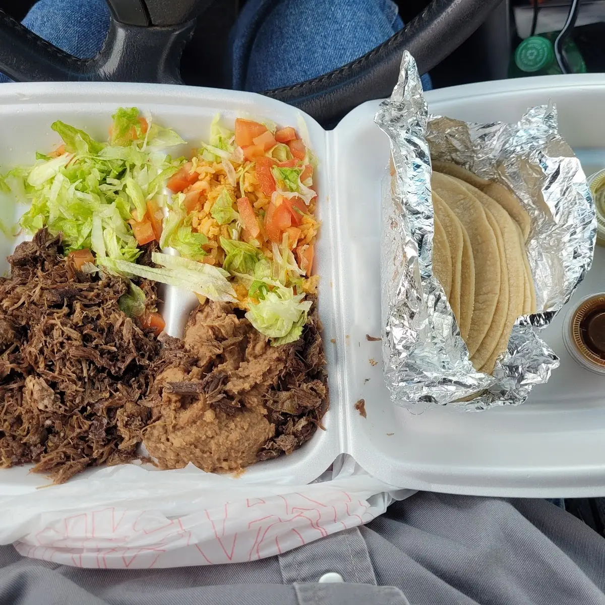 Barbacoa Lunch Plate