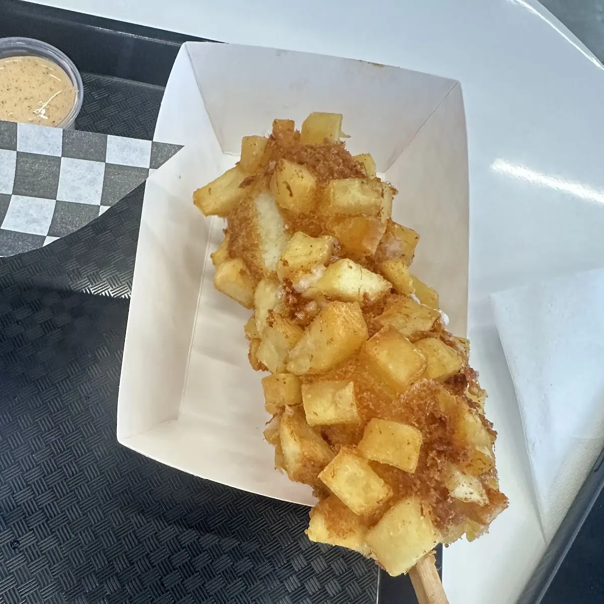 Potato Cheese Corn Dog
