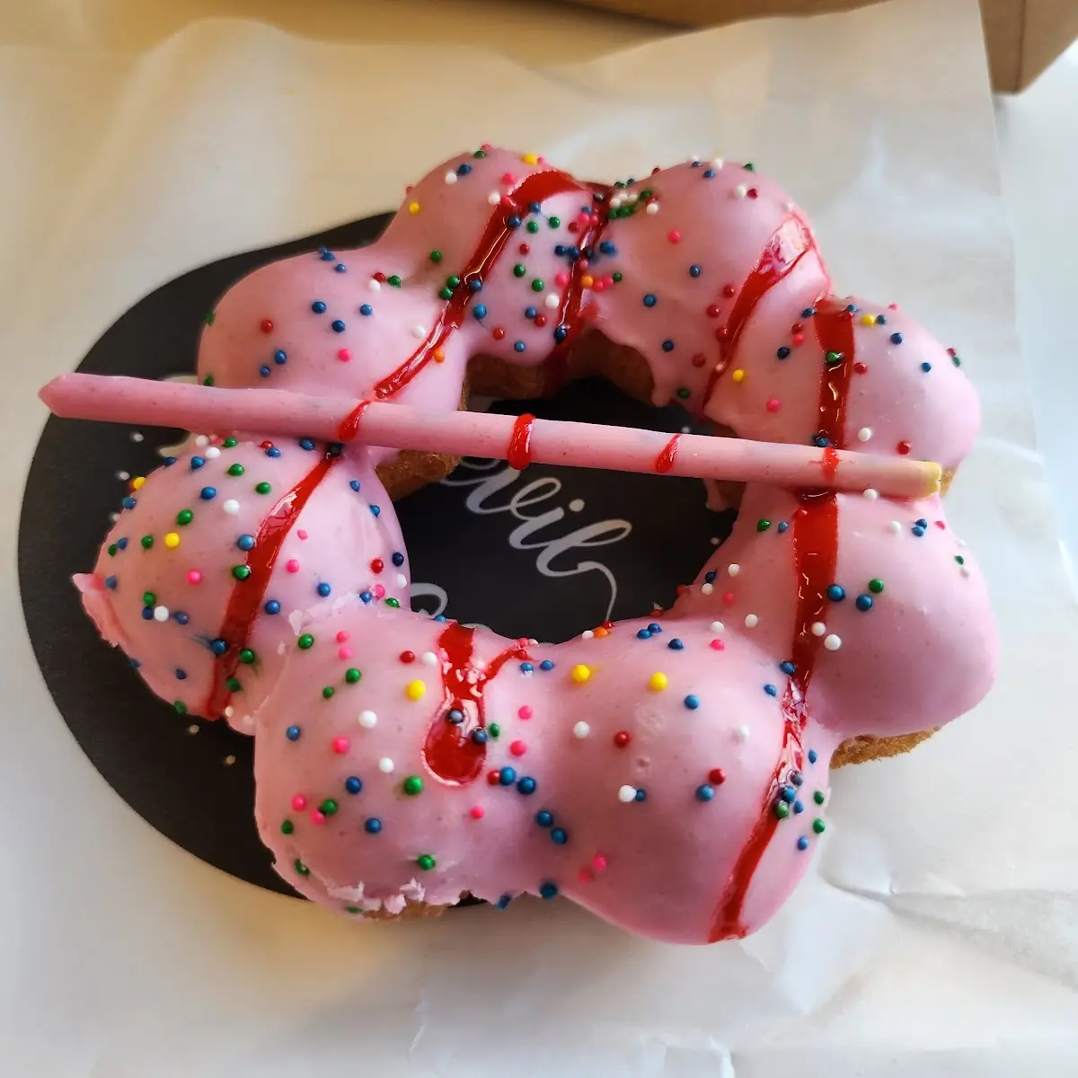 Strawberry Mochi Donut
