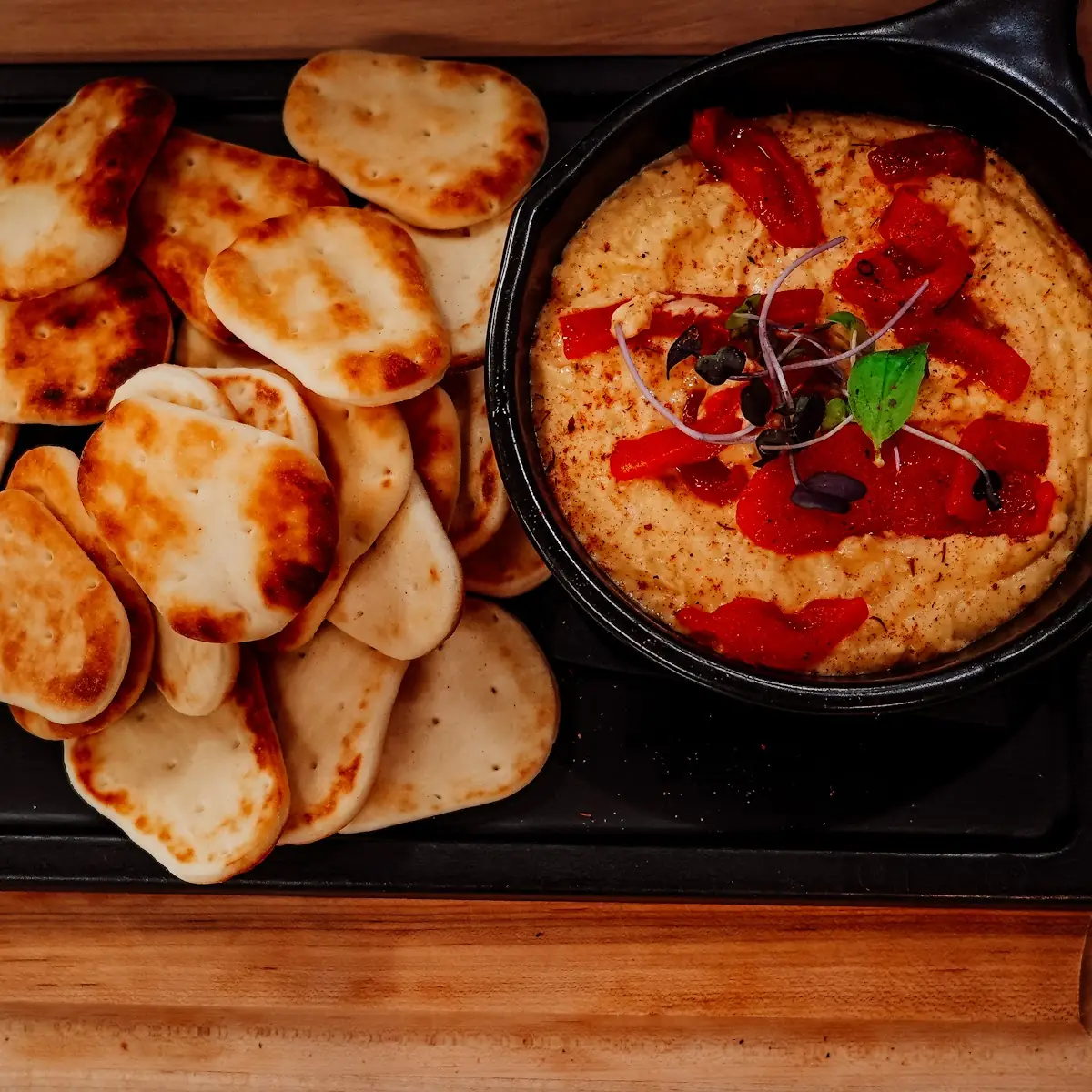 Hot Honey Tomato Burrata Dip