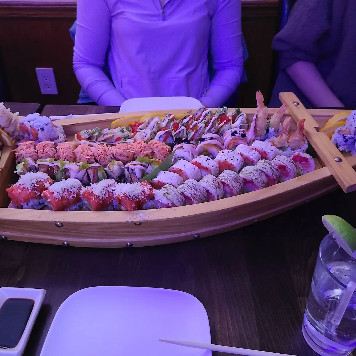 Sushi Boat with Assorted Rolls
