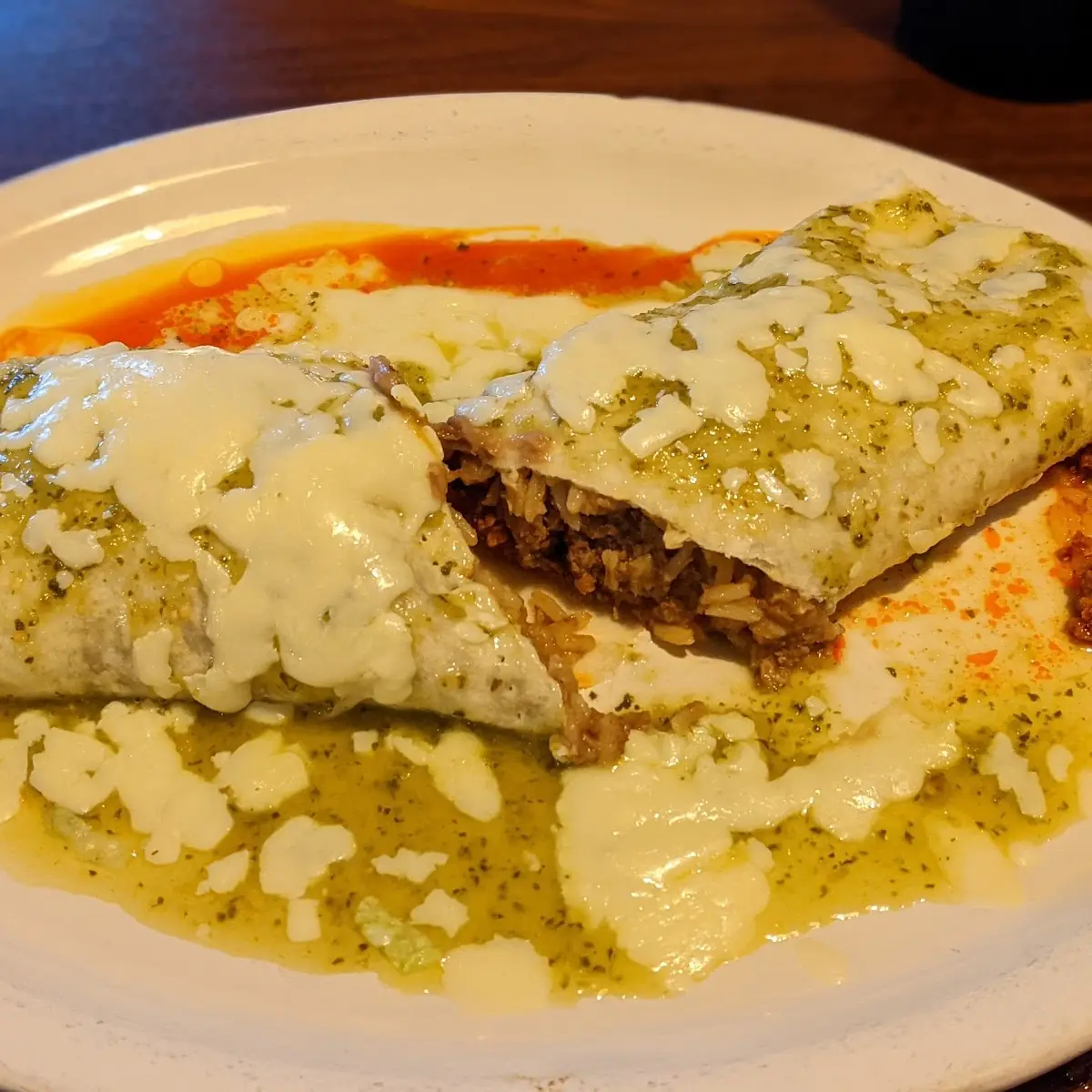 B. Bean Burrito, Cheese Enchilada and Cheese Quesadilla