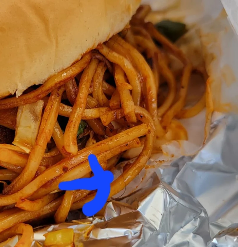 Veg Noodle Burger, Spices Of Punjab