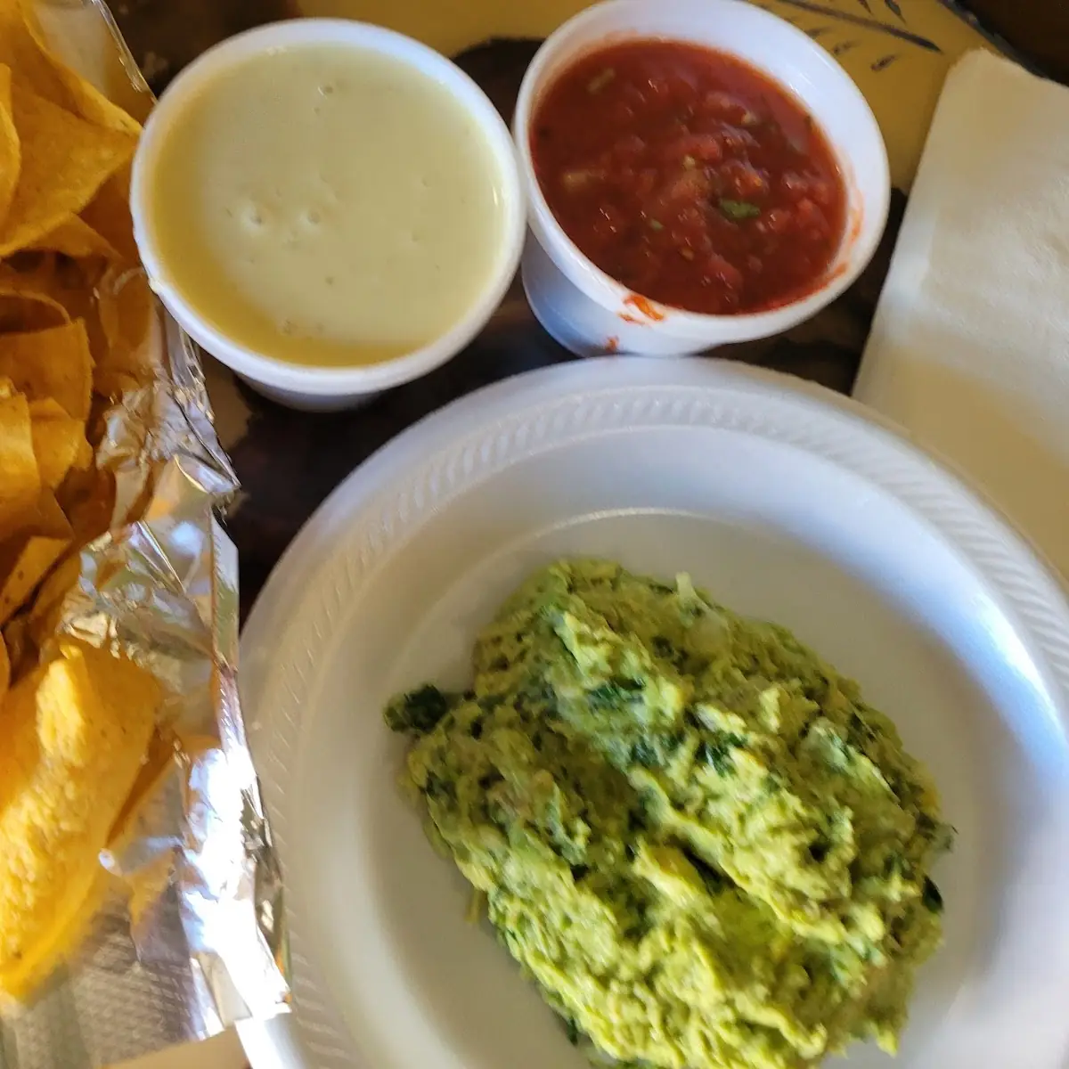 Chips Salsa and Queso