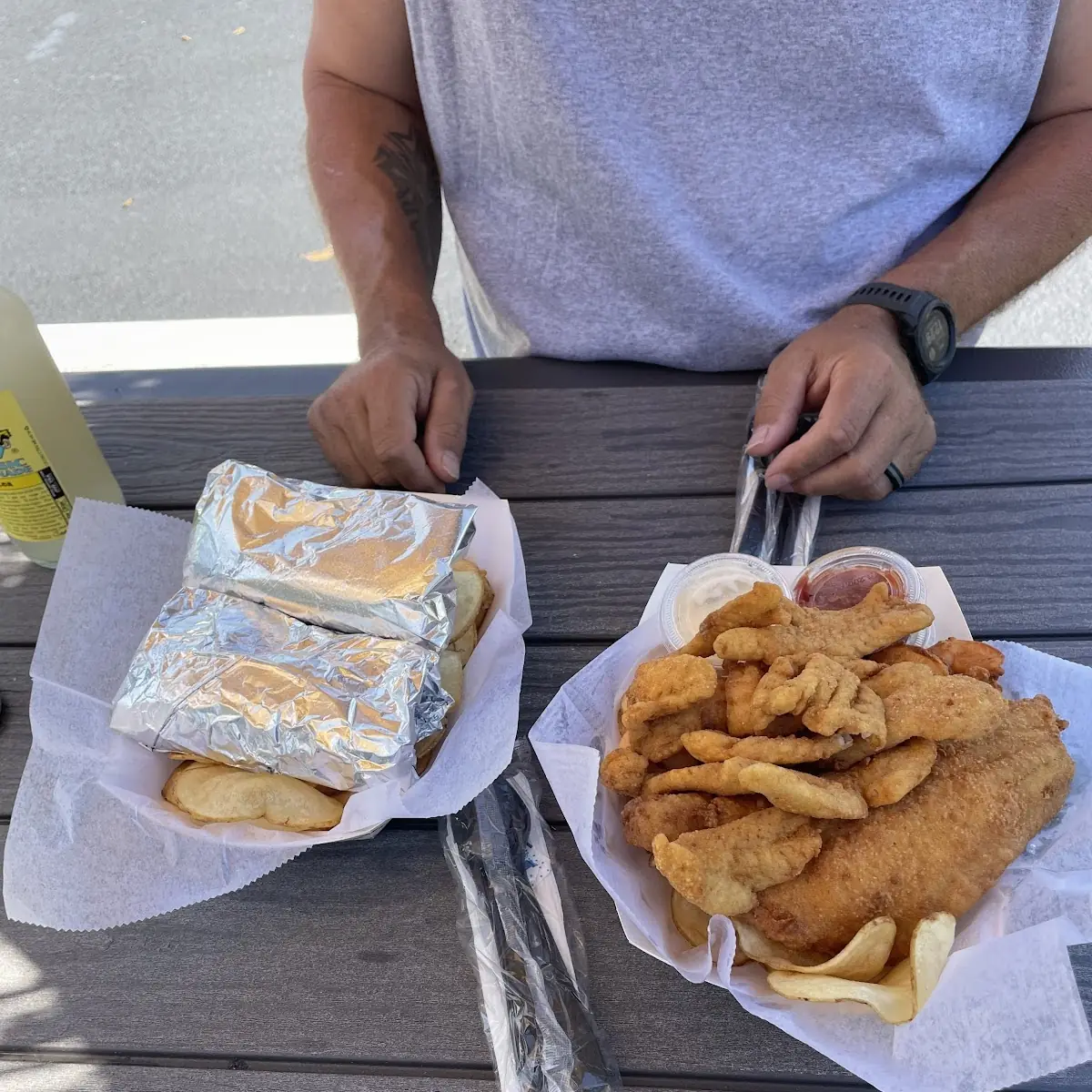 Triple Play and Mahi Mahi Tacos