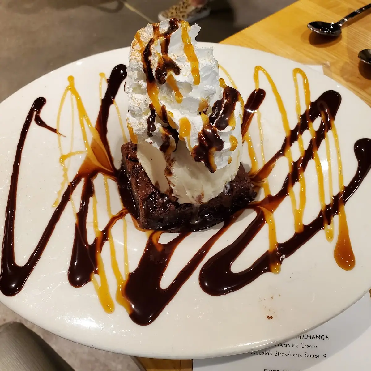 Valentine Special Brownie Sundae