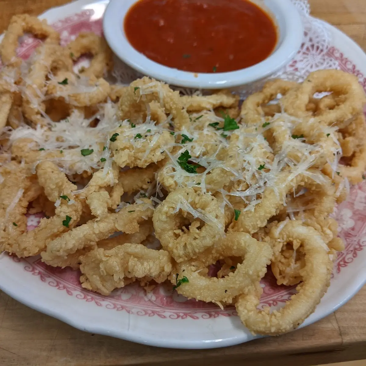 Calamari Hand Breaded at Lewis'Restaurant