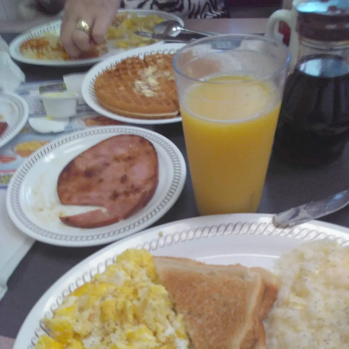 Toddle House Cheese Omelet Breakfast & Beverage