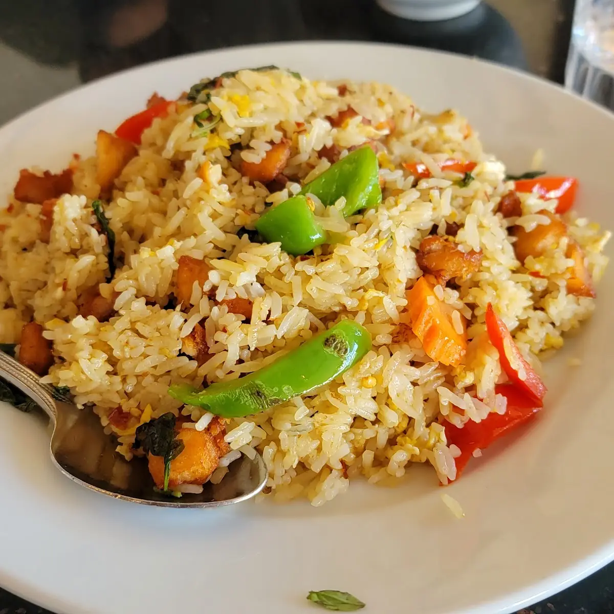 Spicy Salmon Fried Rice