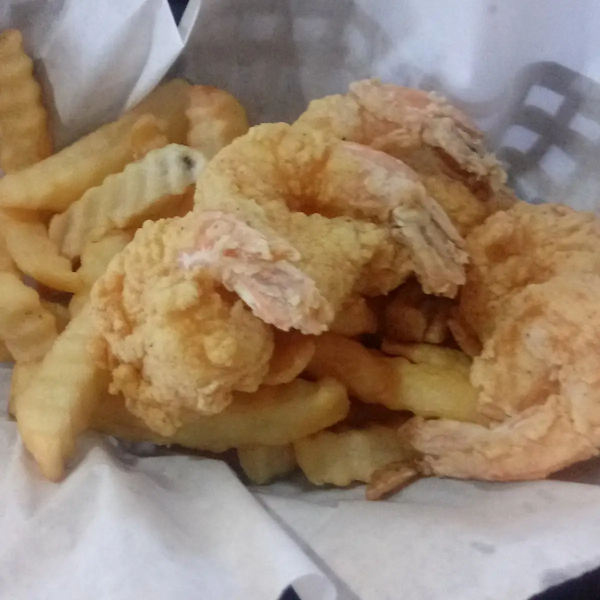 Fried Shrimp with Fries