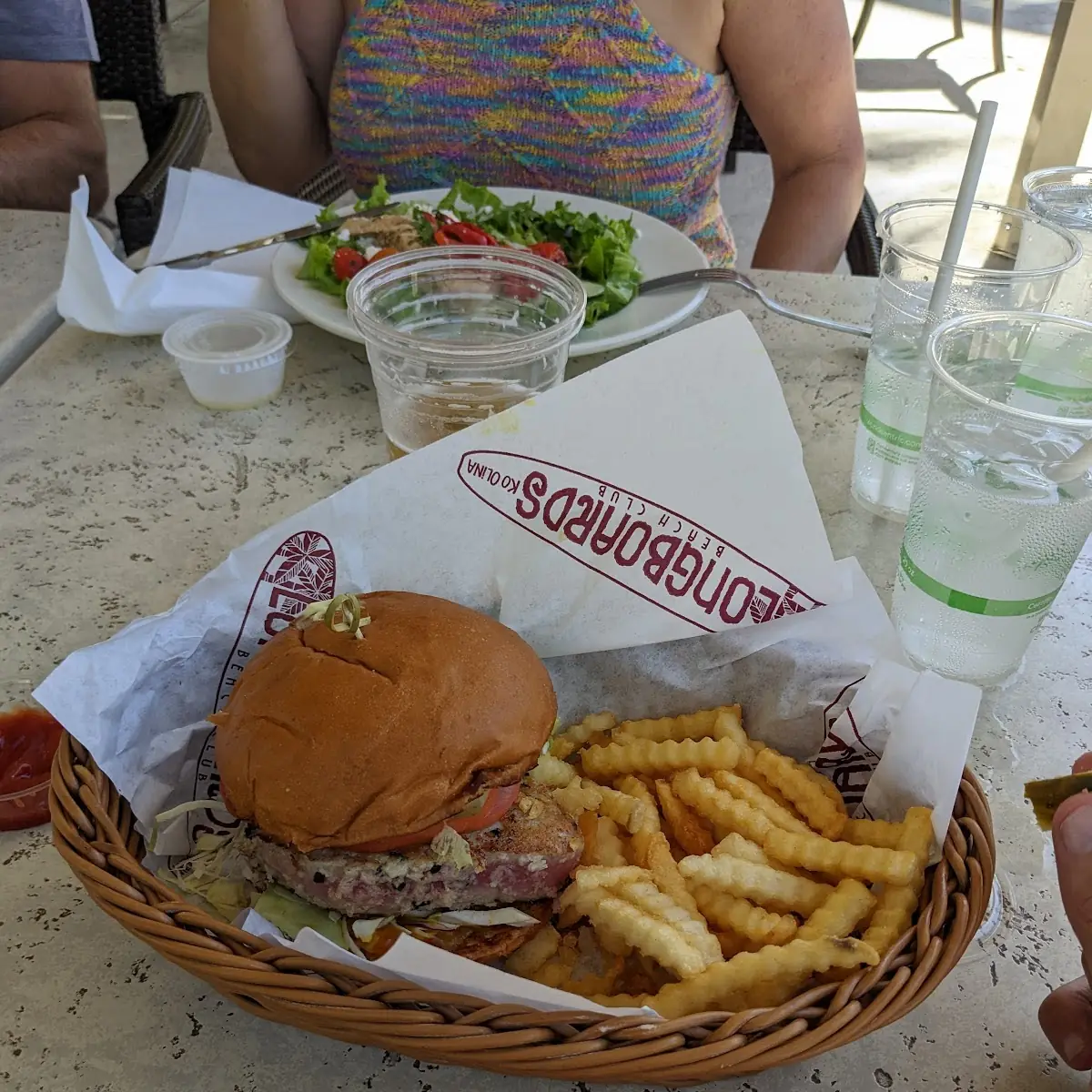 All American Cheeseburger with Fries