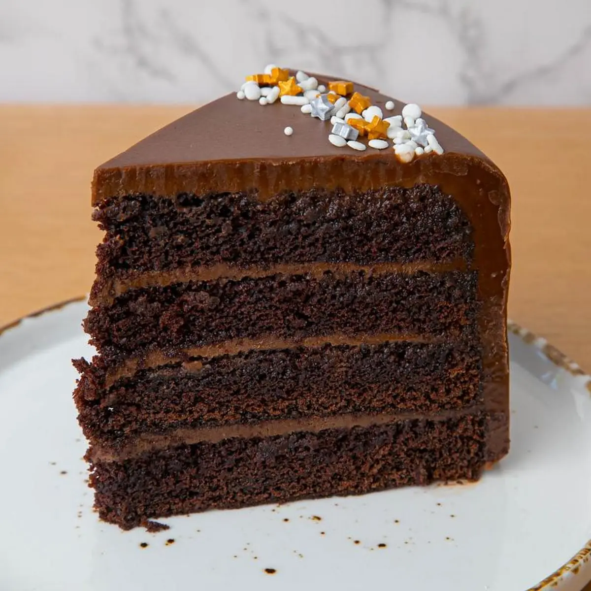 Chocolate Fudge Cake Slice