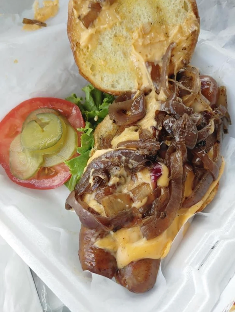 Cheese Burger with fries