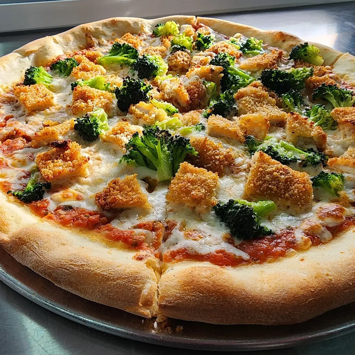 Chicken Broccoli Pizza