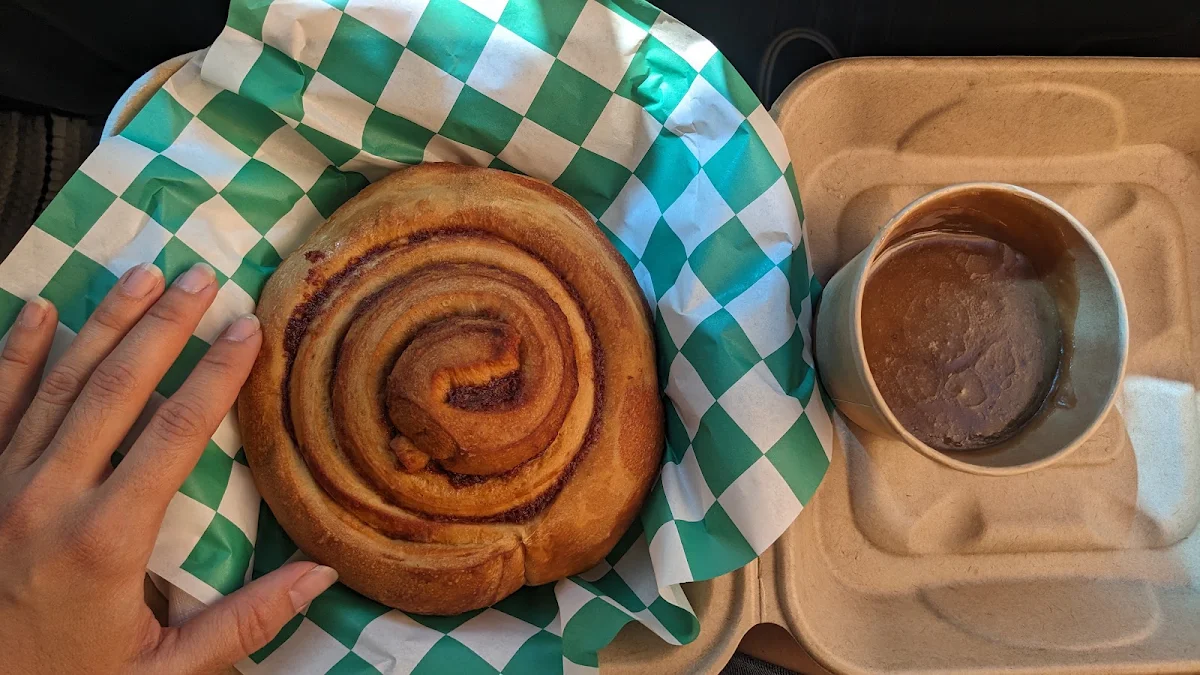 Cinnamon Roll with Maple Icing