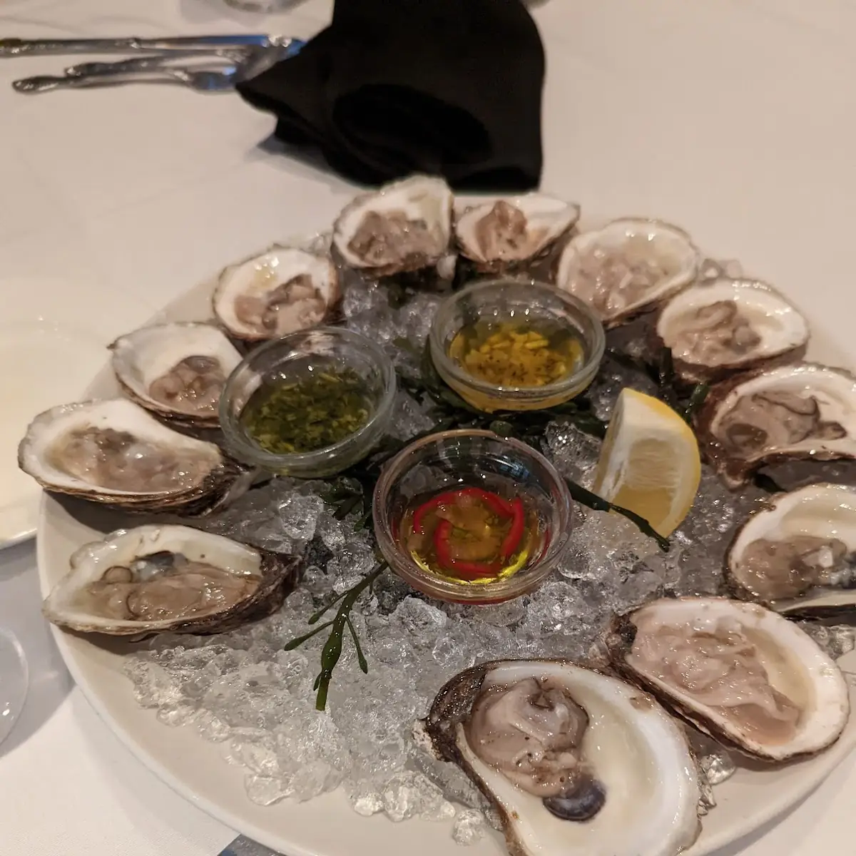 Grilled Oysters on the Half Shell