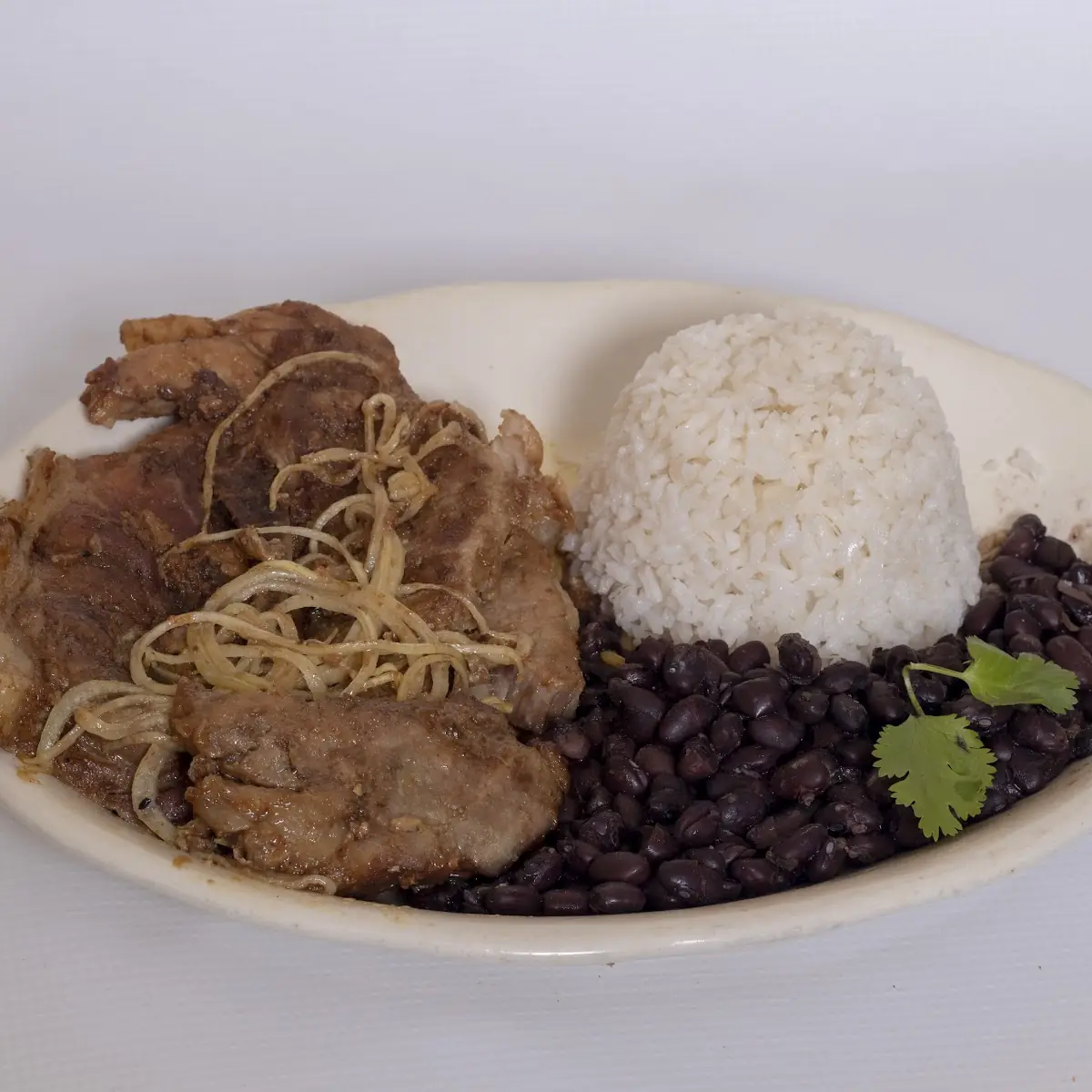 Pork Chops Rice and Nean