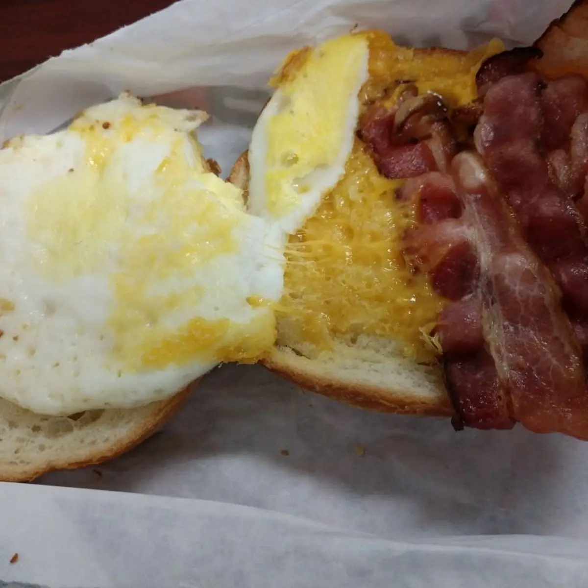 Sloppily Crafted Breakfast Sandwich