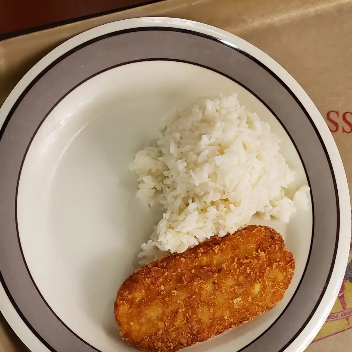Egg Fried Rice Crunchy Hash Browns