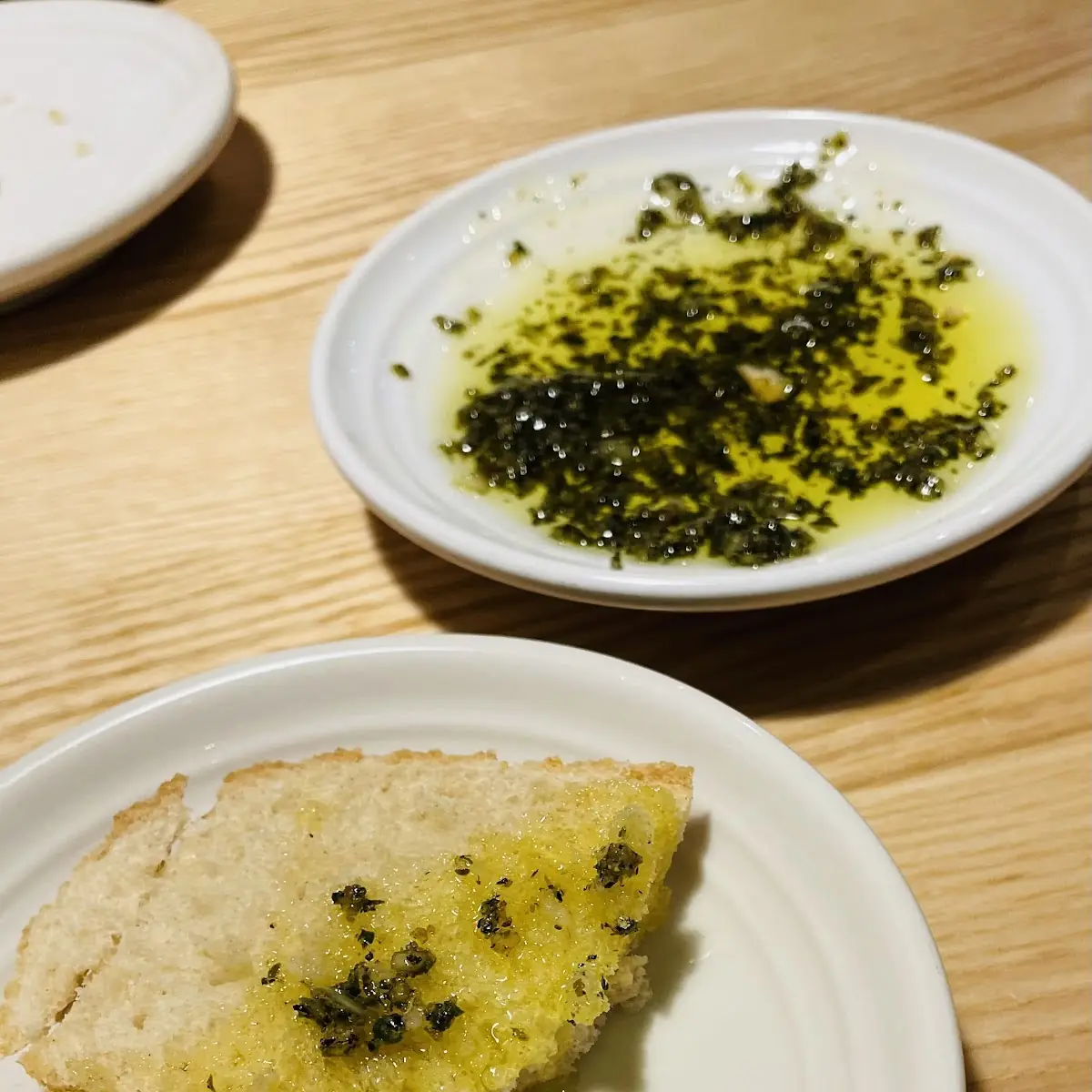 New Bread and Dipping Sauce Trio
