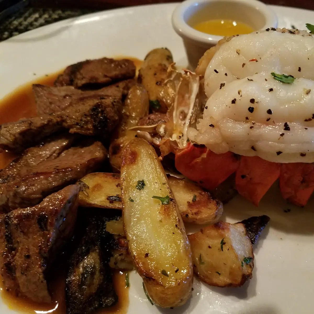 York Strip and Lobster Tail