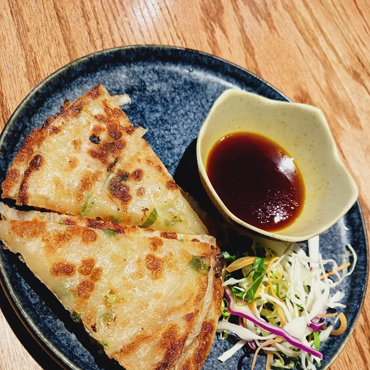 Scallion Pancake with Dipping Sauce