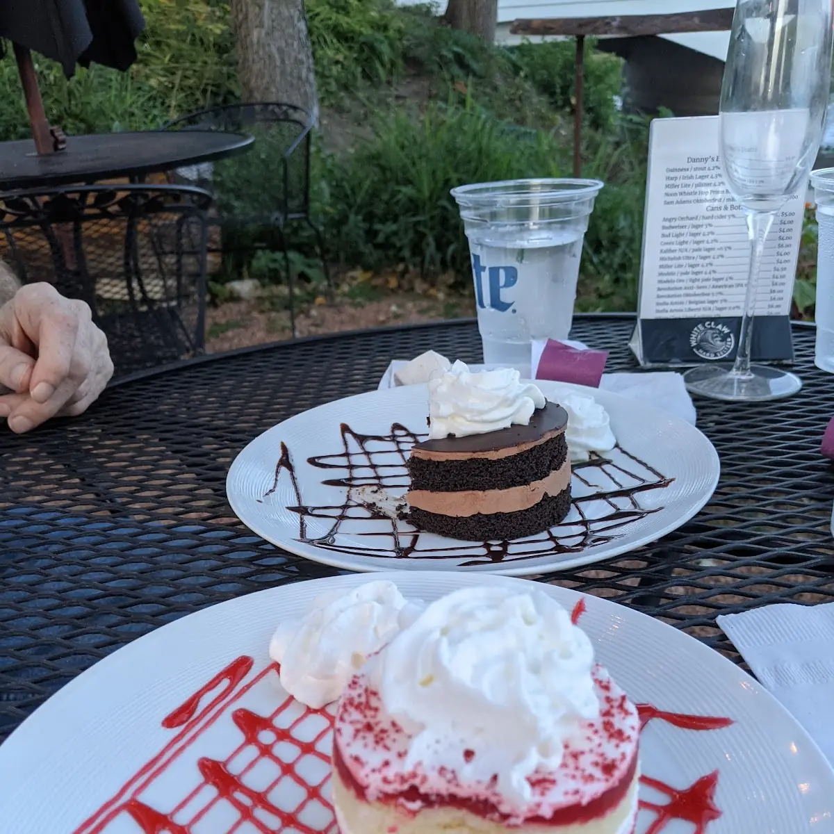 Mini Layered Cakes Chocolate Mousse and Vanilla Berry