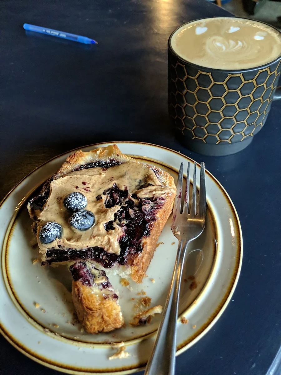 Blueberry Almond Butter Toast