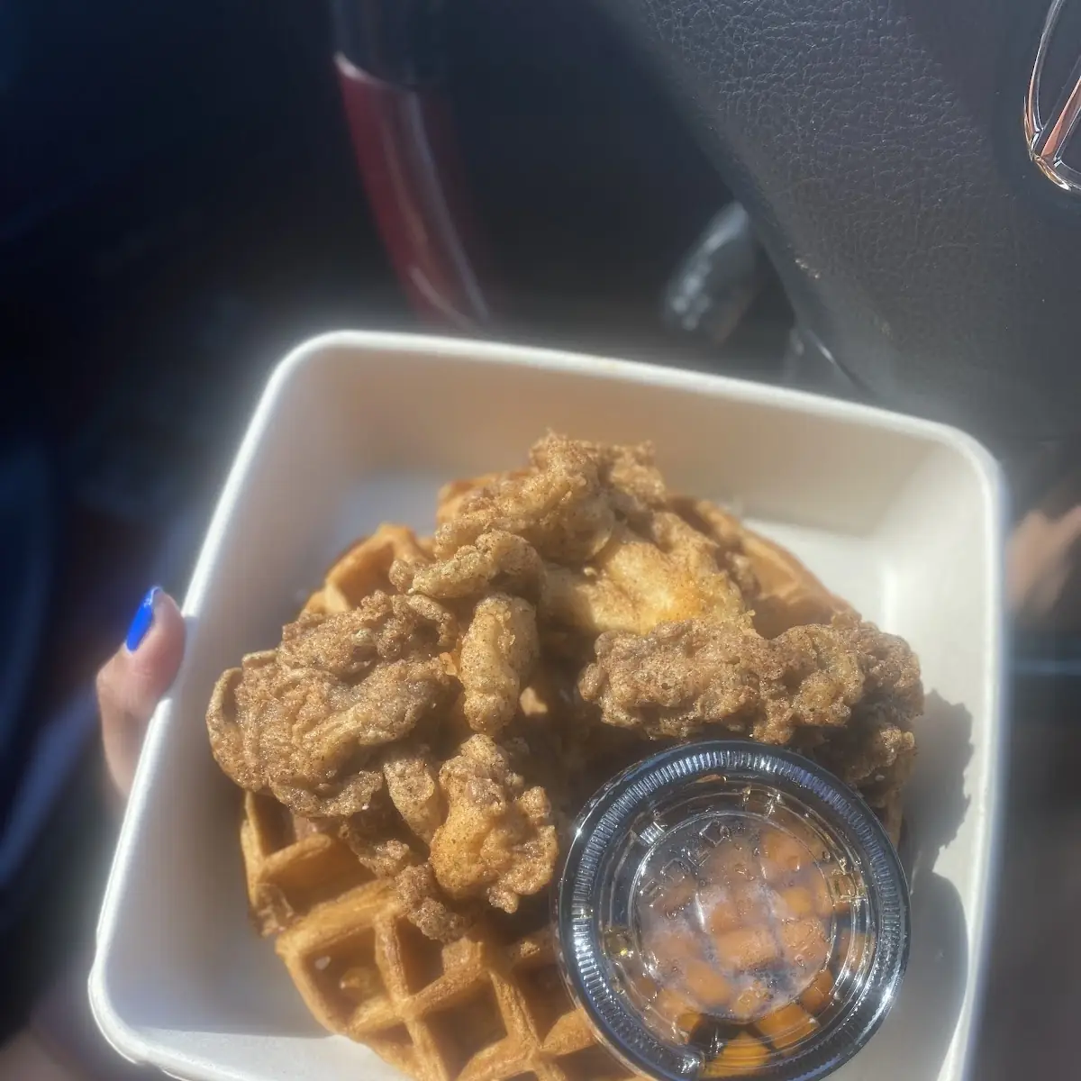 Oyster Mushroom with Waffle