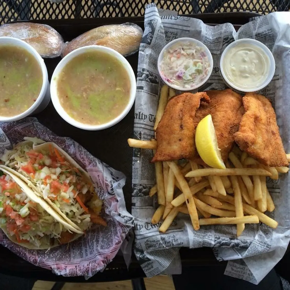 Fish Tacos and Fish & Chips
