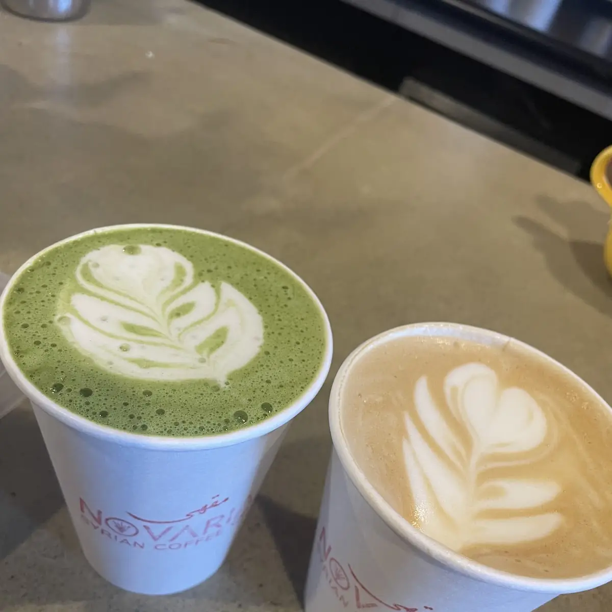 Matcha Latte with Vanilla Syrup