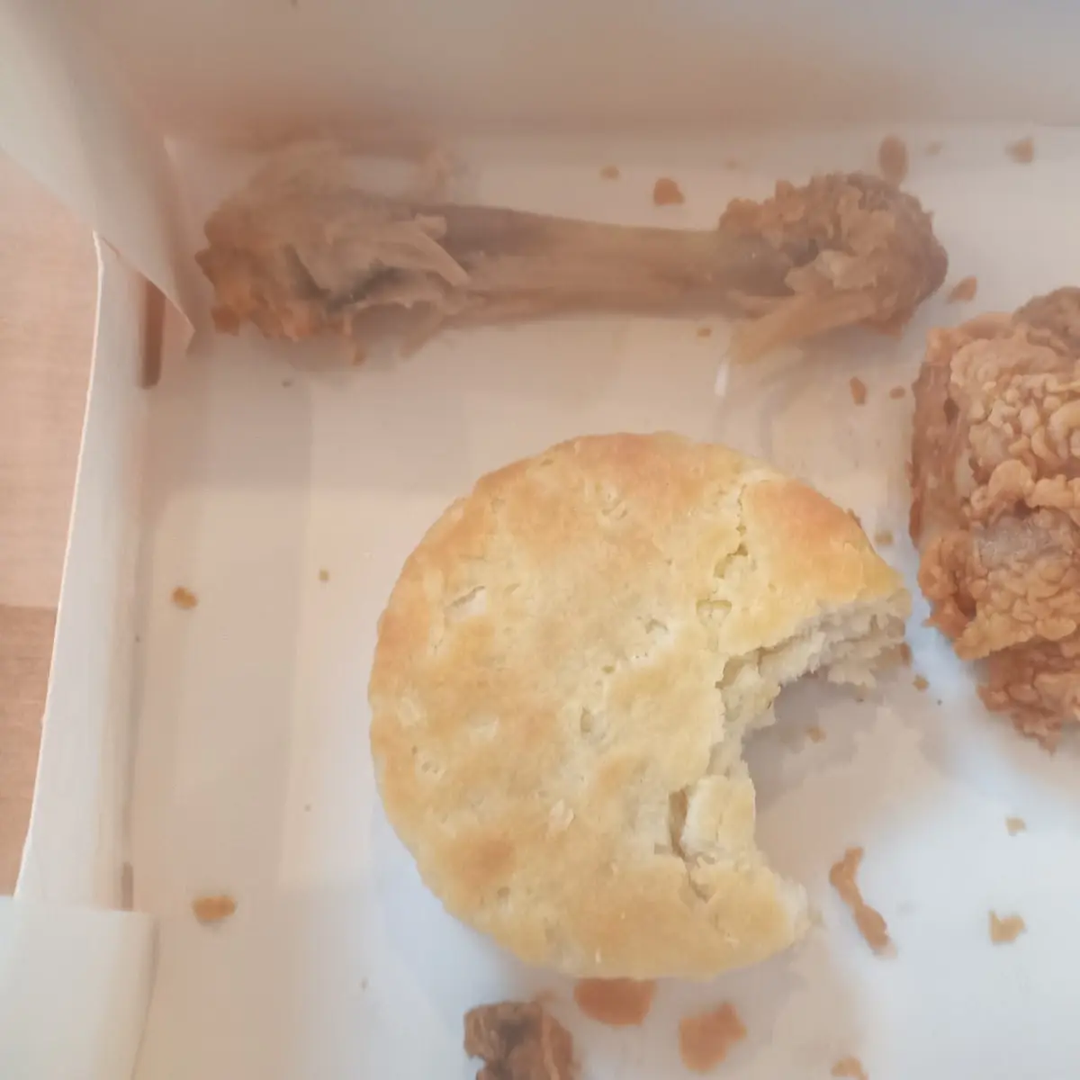Crispy Fried Chicken and Biscuit
