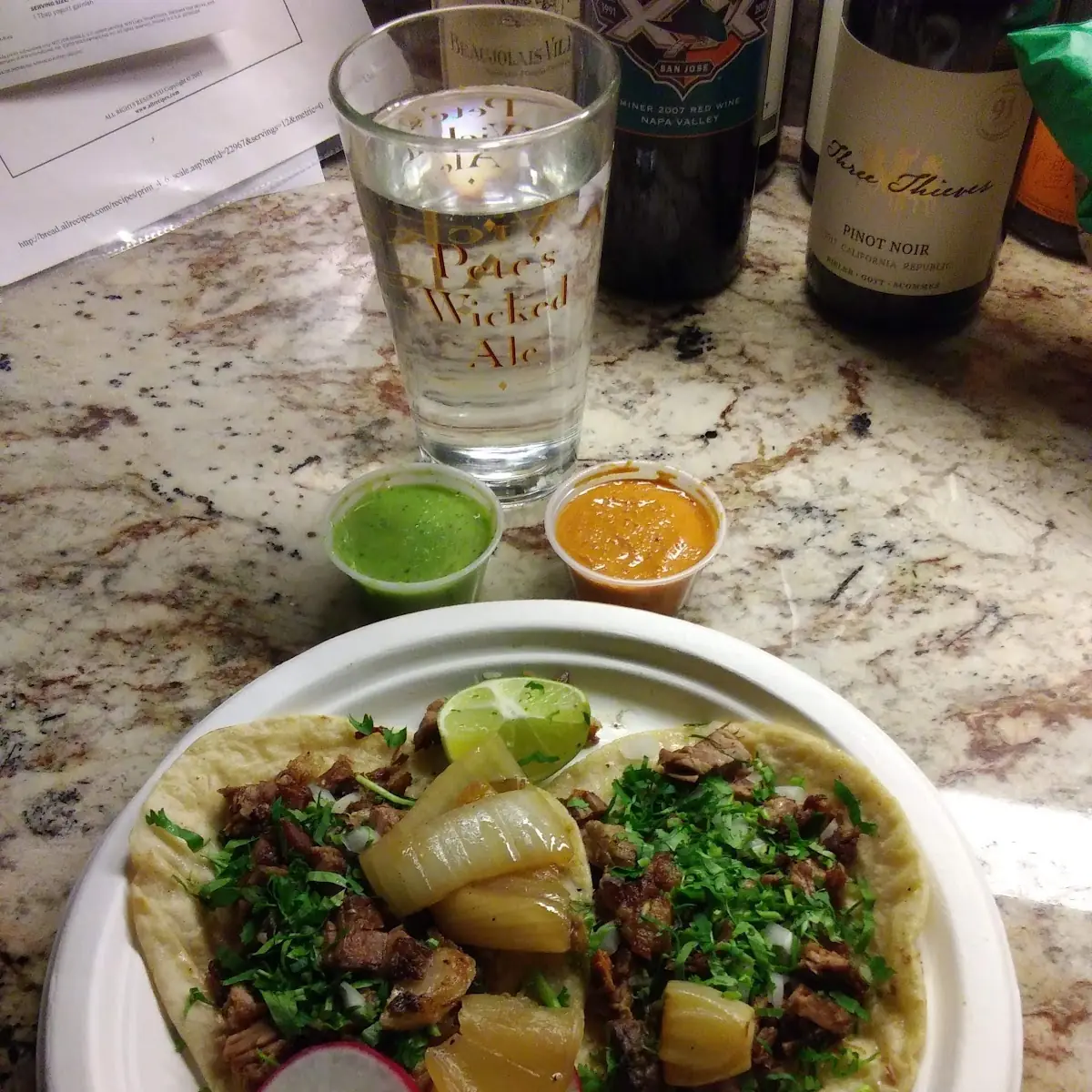 Dos Tacos Carne Asada