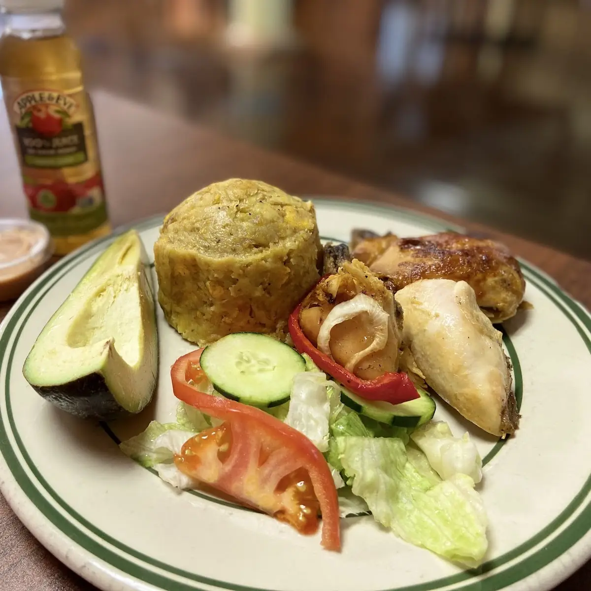Mofongo with Roasted Chicken