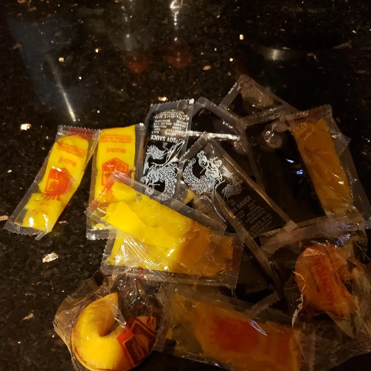 Hot Mustard Packs & Soy Sauce Packs