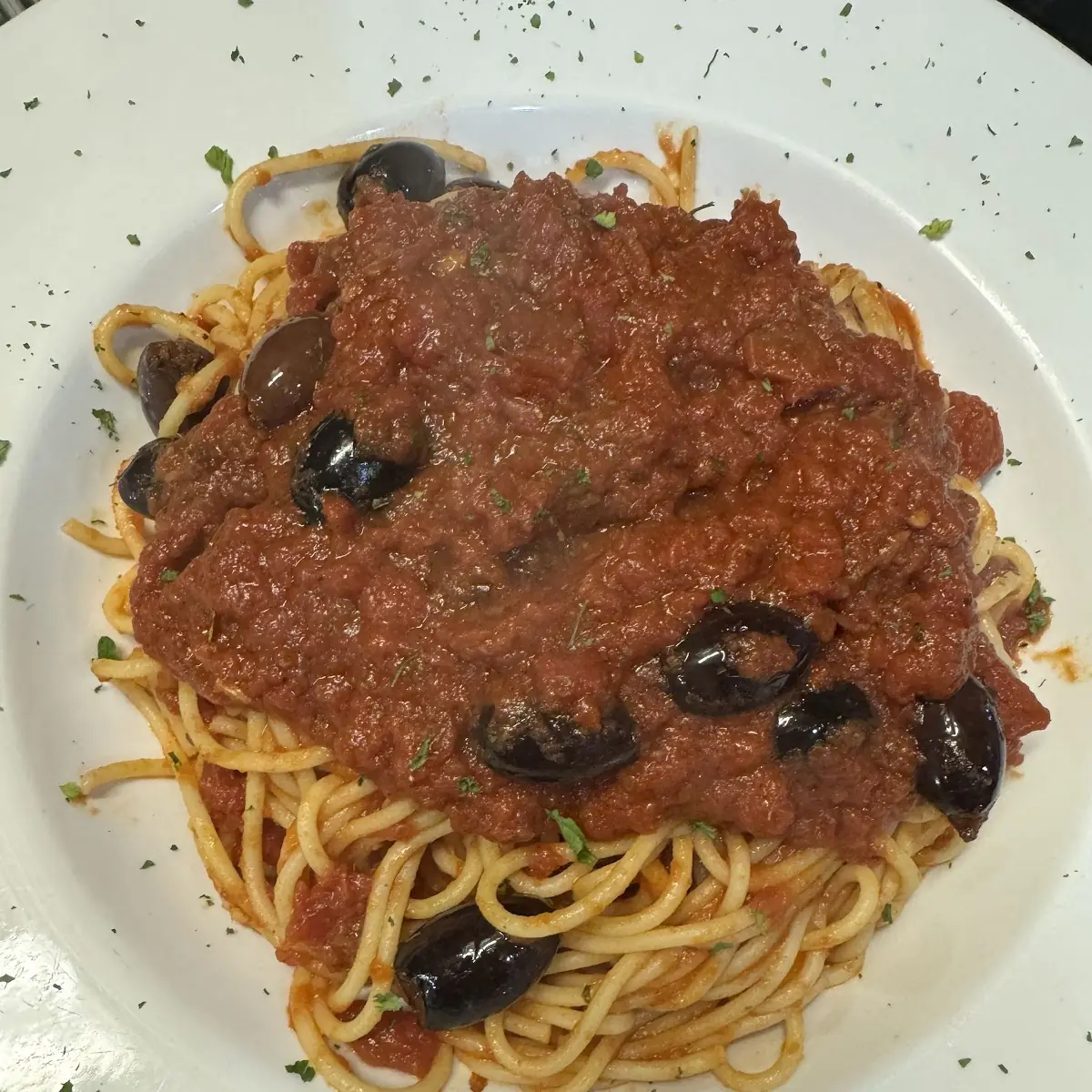 Eggplant Parmesan with Spaghetti