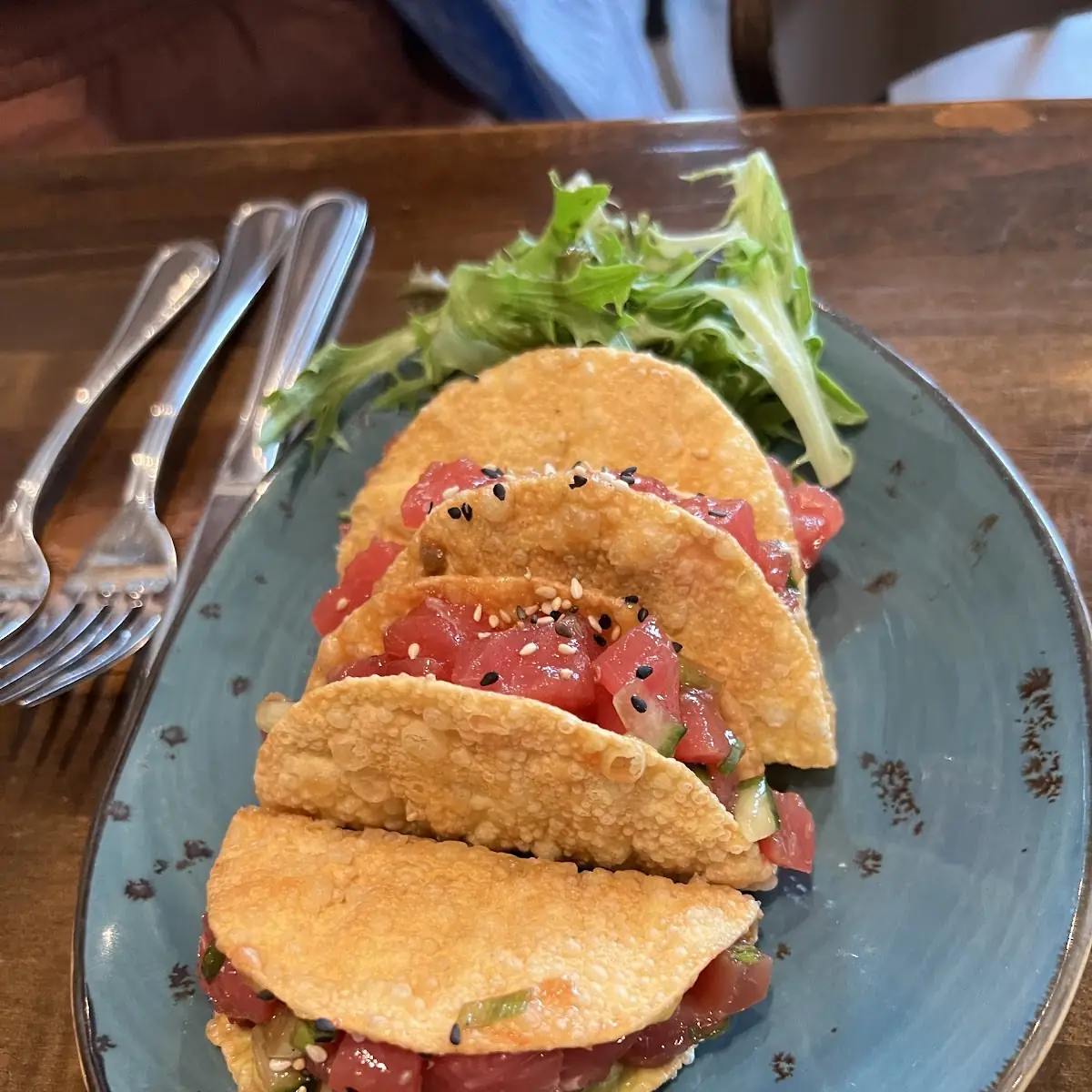 Tuna Poke Tacos